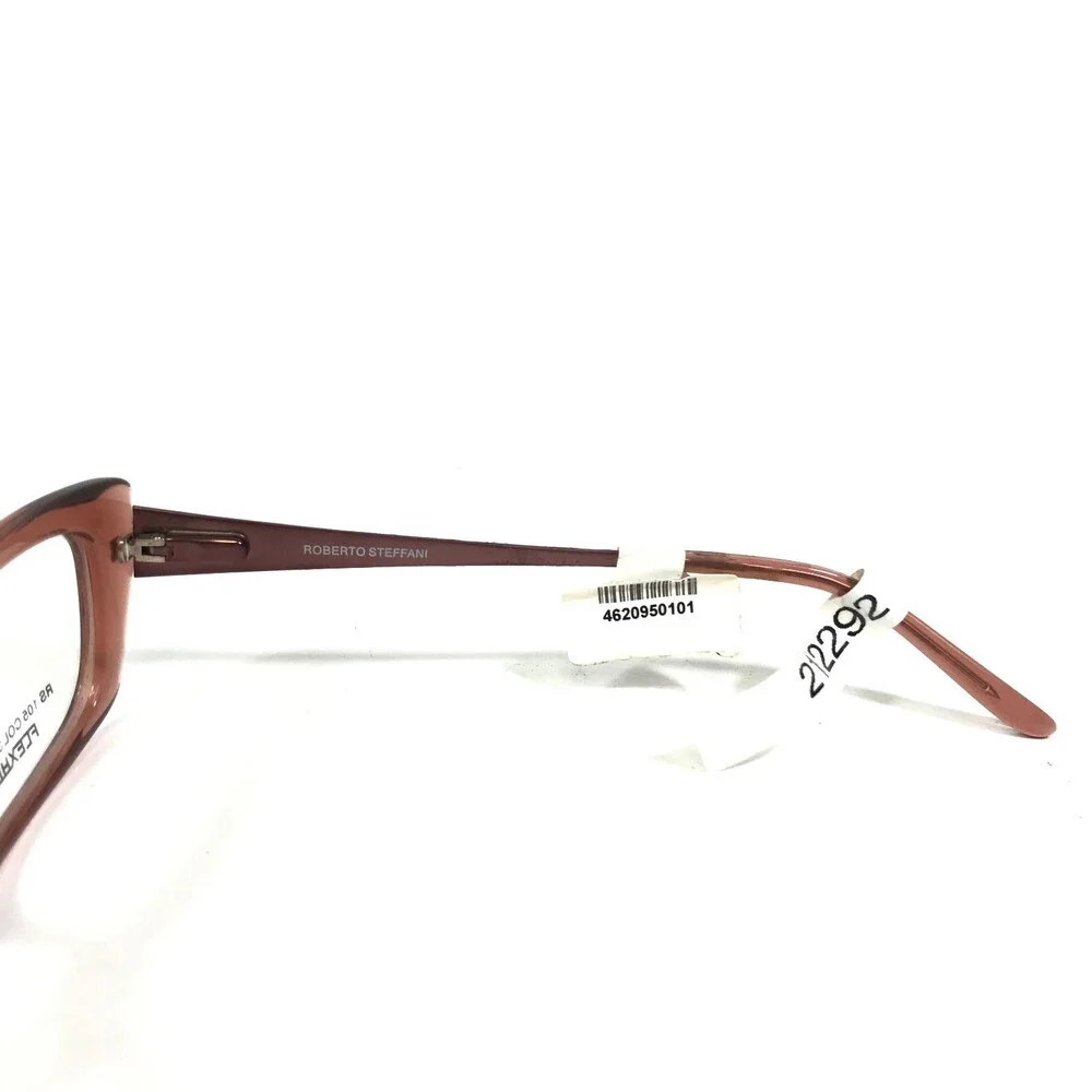 Roberto Steffani RS 105 COL 30 Eyeglasses Frames Clear Brown Cat Eye 52-15-135